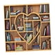 thumbnail image 5 of 2 Paneles Impresión Digital Con Aislamiento Térmico Cortinas 3D Librería Corazón, 5 of 5