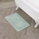 thumbnail image 1 of Alfombra de baño de algodón Laura Ashley Aqua 43x61 cm, 1 of 8
