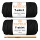 thumbnail image 1 of Hilo tipo camiseta BATELO 400 g/144 yds poliéster negro – paquete de 2, 1 of 7