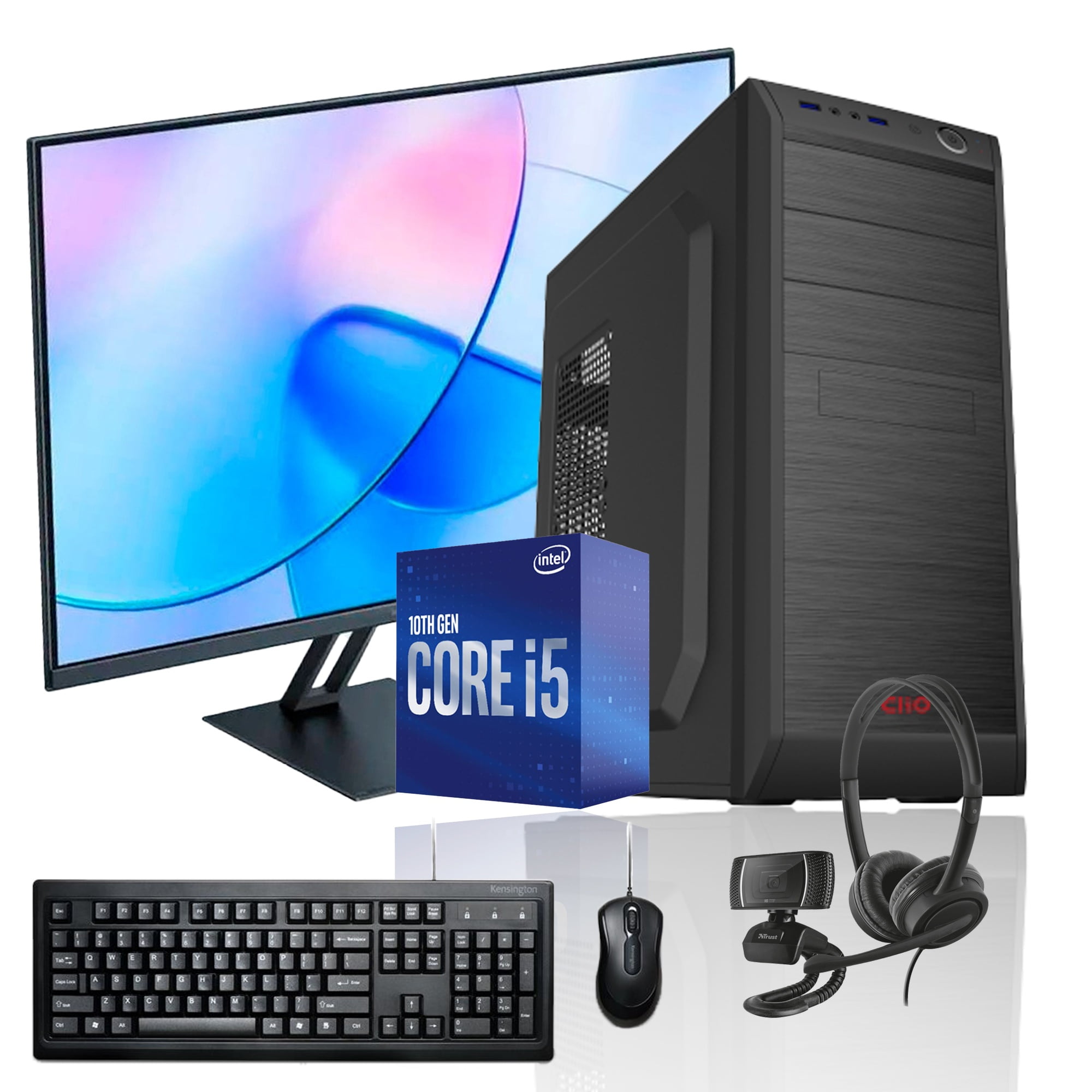 Intel Monitor Computer PC + MONITOR 27 + Perif: INTEL CORE i5 16gb 1Tb UHD 630 WiFi | Lider