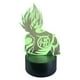 thumbnail image 2 of Lampara Ilusion 3D Dragon Ball de 7 colores, Base touch, 2 of 7