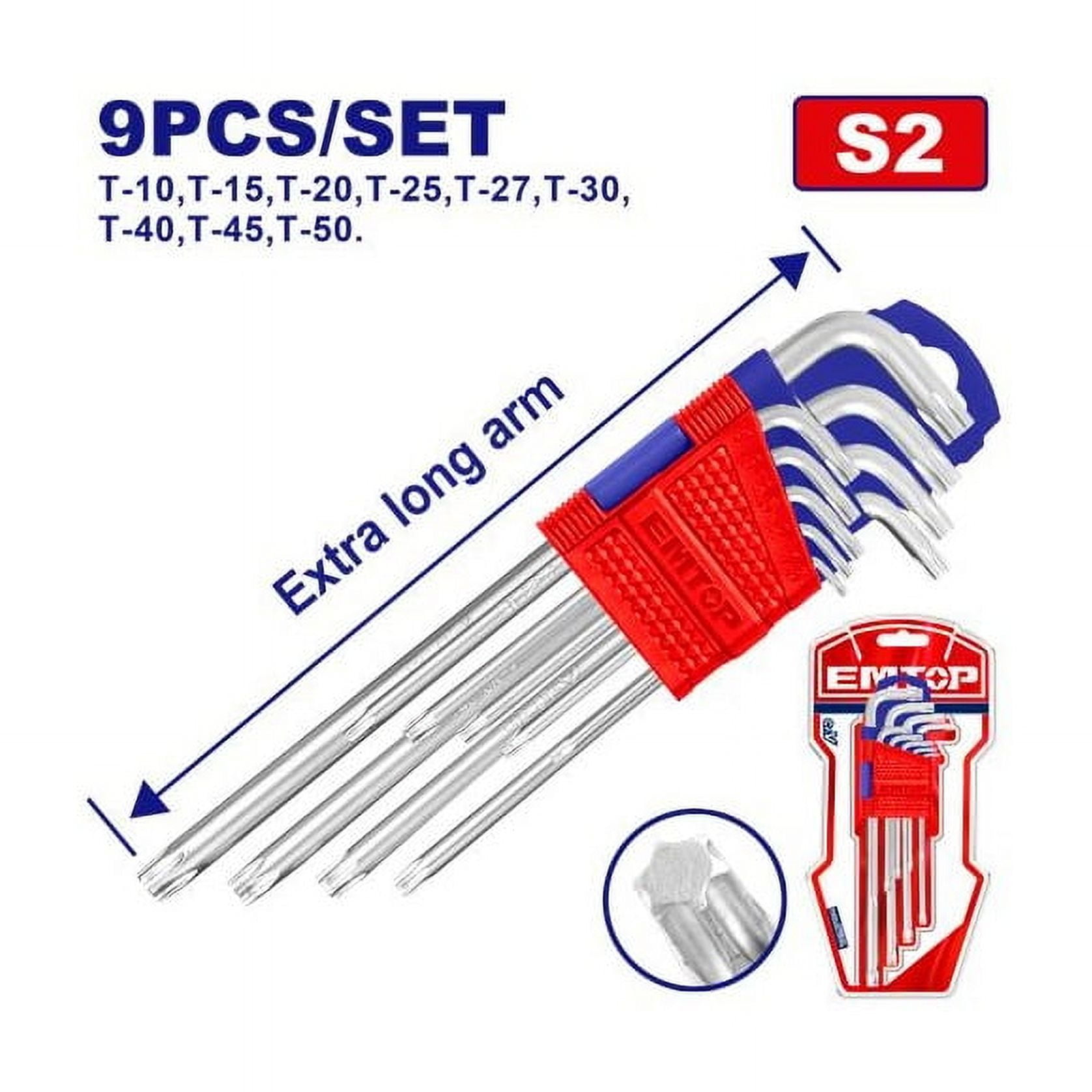 Emtop - Juego De Llaves Allen Set De 9 Piezas