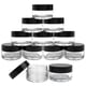 thumbnail image 1 of Frascos Beauticom, 12 unidades, 20 ml, acrílico con tapa negra, 1 of 7