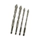 thumbnail image 4 of 4 Brocas Excéntricas Con Dientes De Sierra De Cuatro Ranuras Resistentes Para Baldosas, Metal Y Hormigón, 4 of 5