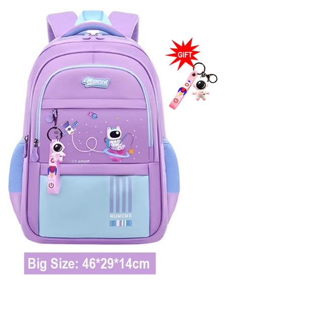 NEW Nylon Backpack Child Girl Boy Cartoon Back Bag Elementary Student School Bags Set Waterproof Lightweight Kids Book Bag