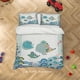 thumbnail image 3 of 3D Cartoon Cute Animal Fish Wave Funda nórdica Juego de cama Set Funda nórdica, 3 of 3