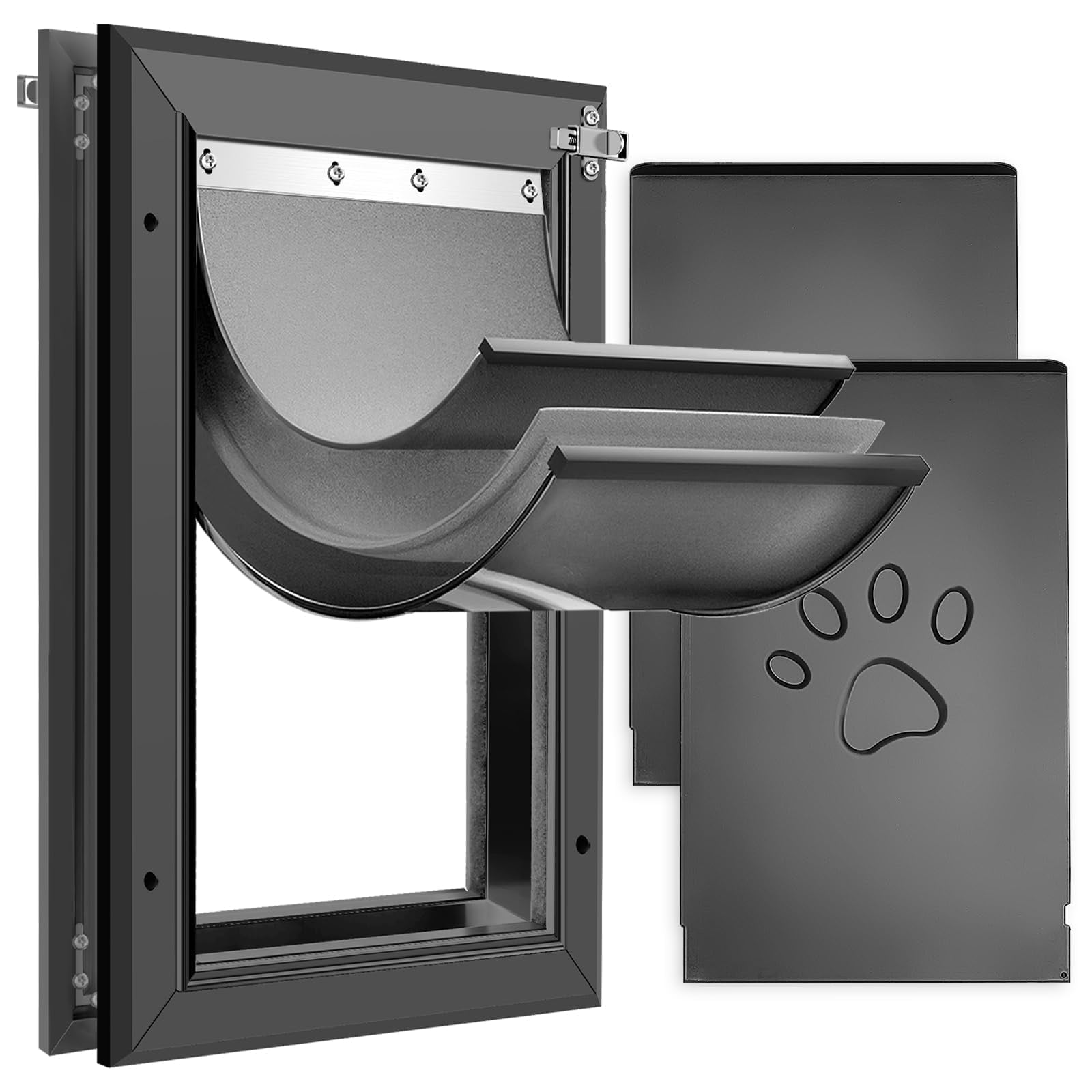 Puerta Para Perros Petoasis, Resistente, Con 3 Solapas, Para Perros Grandes