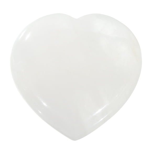 Uxcell Piedra de Cristal Natural en Forma de Corazón, Gema de Amor Pulida de 1.6 Pulgadas, Piedra de Cristal para Bolsillo Grabada para Regalos de Mujeres Meditación, Cuarzo Claro