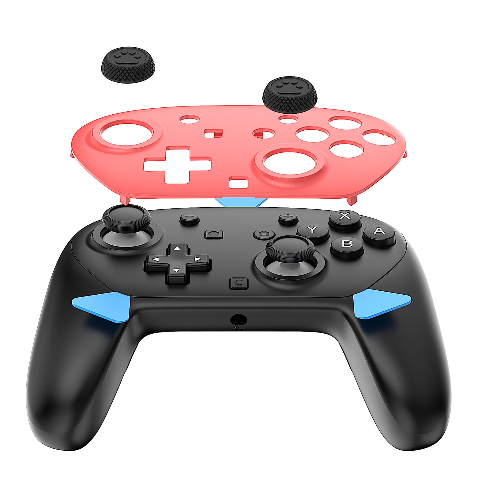 Genérico - Carcasa De Reemplazo Compatible Con El Controlador Pro De Nintendo Switch De 2ª Generación - Cubierta Transparente Con Teclas