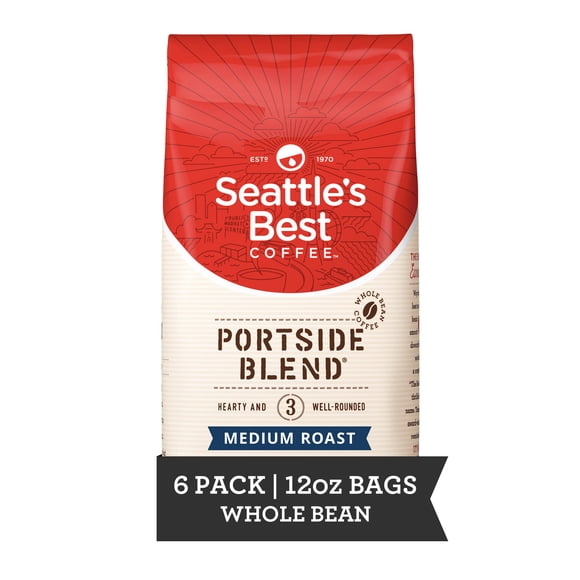 Coffee Seattle's Best Portside Blend, tostado medio, 6 x 340 g