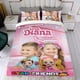 thumbnail image 4 of Amor Diana Conjunto de sábanas temático, trío de piezas, cómodo y amigable con la piel, diseño único, regalo de decoración para el hogar para familiares, amigos y fans, 90 cm * 190 cm, 4 of 6
