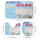 thumbnail image 3 of Gildo dibujos animados-theme 4-Piece Shower Curtain Set with Rugs, Waterproof Bathroom Decor Set Includes Bath Mat, U-Shaped Rug, Toilet Lid Cover and Curtain with Hooks, 3 of 6