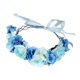 thumbnail image 3 of Diadema De Flores Para Mujer, Corona, Accesorios Delicados Para Fotos, Corona De Flores Rosas, Diadema Azul, 3 of 5