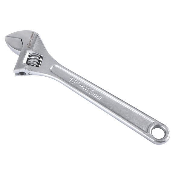 Llave ajustable Olympia Tools 15, acero forjado por goteo, de alta resistencia