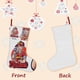 thumbnail image 3 of Mecánico Tema: Calcetines de Navidad, fino lino blanco para colgar en escaleras y chimenea, decoración navideña para el hogar, regalo de Navidad.54cm×38cm, 3 of 5