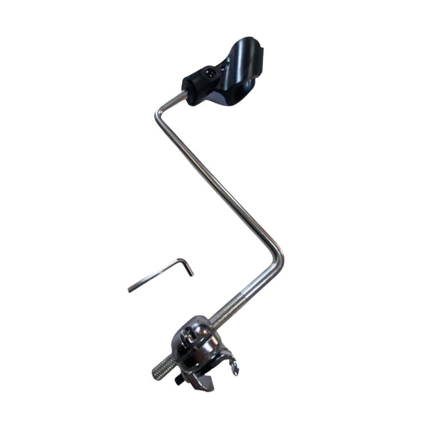 Soporte para micrófono de batería, soporte para micrófono de batería para instalar accesorios de batería profesionales resistentes, soporte para micró Con clip para micrófono