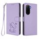 thumbnail image 1 of Xiaomi POCO M7 4G Funda Billetera con Ranuras para Tarjetas, Lila Claro, 1 of 6