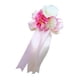 thumbnail image 1 of flor de seda artificial del coche de la boda y kit de decoración del partido de la cinta rosa, 1 of 5