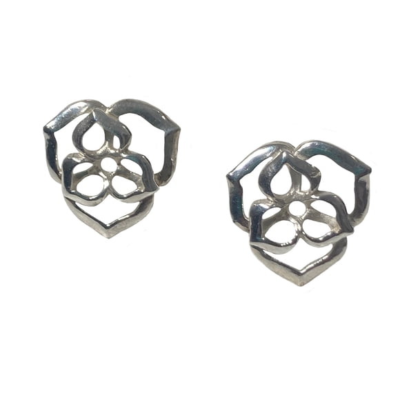Aros plata 925 flor