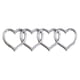 thumbnail image 1 of Pegatinas De Repuesto Para Maletero Trasero De Corazón, Pegatina Para Exterior De Coche, Insignia Plateada, 1 of 5
