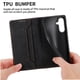 thumbnail image 2 of Funda tipo cartera con bloqueo RFID para Samsung Galaxy A36 Con tapa abatible, portatarjetas, cierre magnético, TPU y soporte Negro, 2 of 6