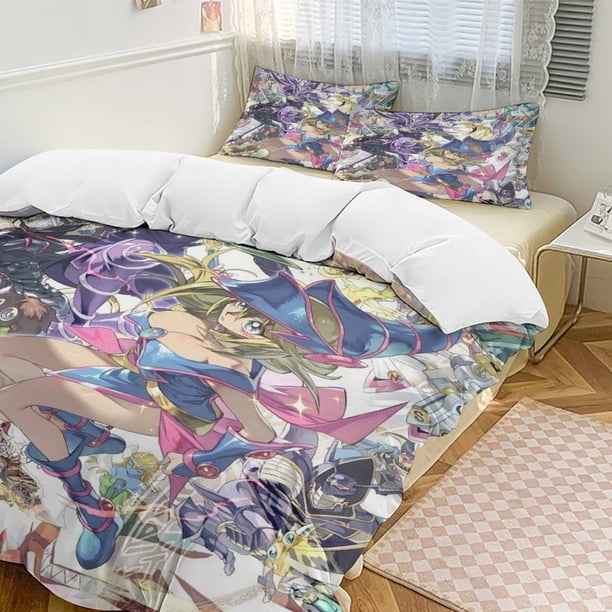 YuGiOh Anime Home Bed 3-piece Set Classic Japanese Anime Polyester Wash Student Dormitory Set