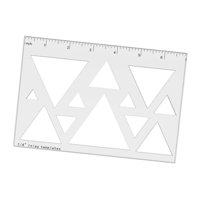 Magideal - Plantilla De Enrutador De Carpintería Portátil Versátil Versátil Fácil De Usar Professional De Carpintero Práctico 1/4 Plantilla De Incrustación Grues Triángulo 12 En 1