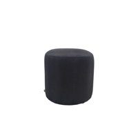 Diseños Valestrini - Pouff Redondo Lino Negro