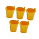 thumbnail image 5 of 5 Cubos De Metal Galvanizado, Contenedores Rústicos Para Recuerdos De Fiesta, Resistentes Cubos De Hielo Amarillos, 5 of 5