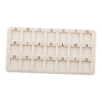 Bothyi - Tapete De Cuentas Con 21 Cuadrículas Rectangulares Para Hacer Collares, Suministros De Abalorios, Color Beige