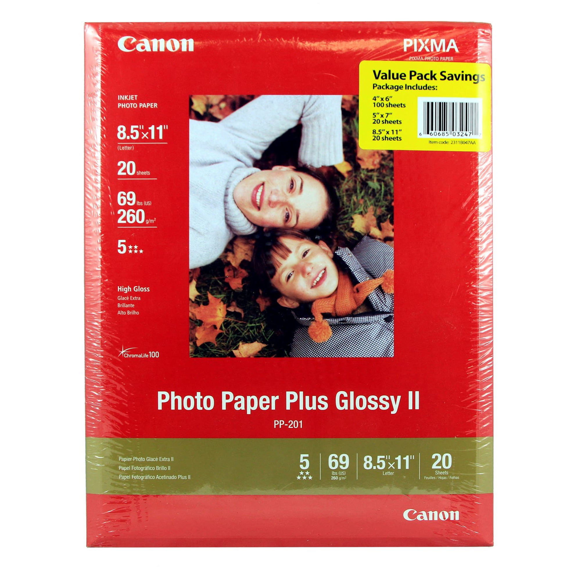 Papel Fotográfico Canon Photo Paper Plus Glossy Ii, Paquete Económico