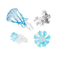 Bothyi - Ciclo De Crecimiento De Medusas Accesorios De Enseñanza Científica Regalos De Cumpleaños Figuras De Animales Azul