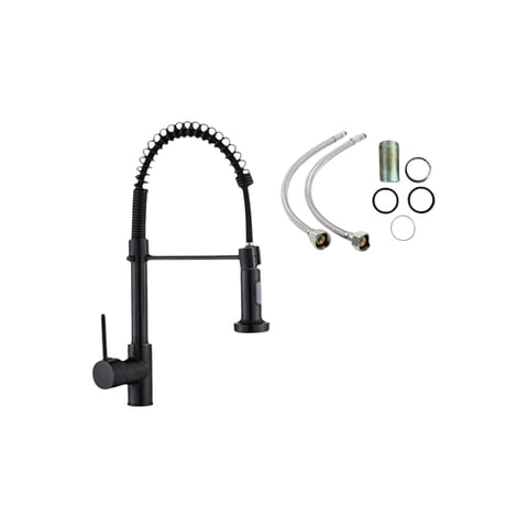 Alday - Llave Monomando Profesional De Lujo Color Negro Mate