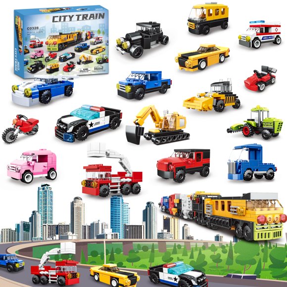 Building Blocks Party Favors NAFONRU, paquete de 16 unidades con 710 piezas
