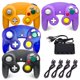 thumbnail image 1 of Pack de 4 controladores GameCube Degulan – Negro, Morado, Azul y Naranja, 1 of 6