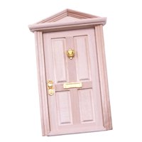 Magideal - Mini Modelo De Puerta De Madera, Hecha, Decoración De Jardín, Juguete, Juego De Simulación, Escena De Muñeca, Puerta Delantera, Casa De