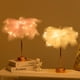 thumbnail image 4 of Lámpara de plumas BDUSXYZ LED de ambiente, luz nocturna rosa, 4 of 9