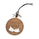thumbnail image 1 of Divertidos Adornos Navideños Memorables Incluye Cinta Conmemorativa Redonda Sujetador Blanco, 1 of 3