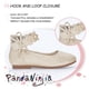 thumbnail image 3 of Zapatos De Vestir Para Niñas Con Flores Zapatillas De Ballet Doradas, 3 of 8