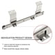 thumbnail image 2 of Diapositivas FRMSAET para teclado, resistentes, 40 kg, 40 cm, plateadas, 2 of 6