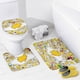 thumbnail image 4 of Gudetama huevo perezoso-theme 4-Piece Shower Curtain Set with Rugs, Waterproof Bathroom Decor Set Includes Bath Mat, U-Shaped Rug, Toilet Lid Cover and Curtain with Hooks, 4 of 6