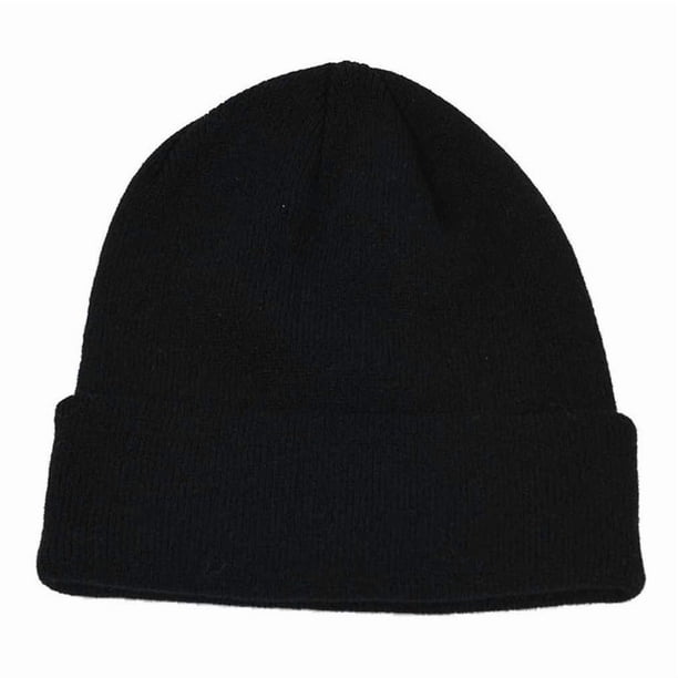 Gorro Lana Color Negro Invierno Con Estilo - Nieve Frio Negro