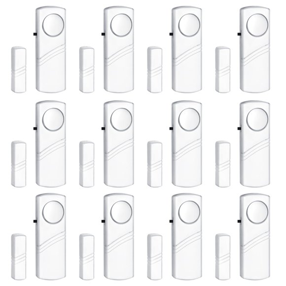 Alarma HIIXHC Pack de 12 unidades 90 dB para seguridad de ventanas y puertas
