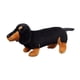 thumbnail image 2 of Lindo Perro De Peluche, Divertido Regalo De Navidad, Animales De Peluche Para Adultos Y Ni?os, 30 Cm, Negro Y Marrón, 2 of 5