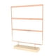 thumbnail image 2 of Organizador De Aretes De Joyería De 3 Niveles Con Base De Madera Para Mesita De Noche, Tienda, Rosa Dorado, 2 of 5