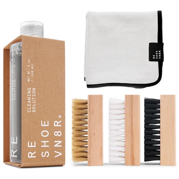 Kit de limpieza de calzado RESHOEVN8R Essential con solución de 120 ml