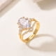 thumbnail image 2 of Juego de Anillos de Moissanita de 4.5 Quilates, Juego Nupcial de Moissanita de Plata Esterlina 925 para Mujer, Color D, Claridad VVS1, Anillos de Boda para Mujer, Talla 5-9, 2 of 8