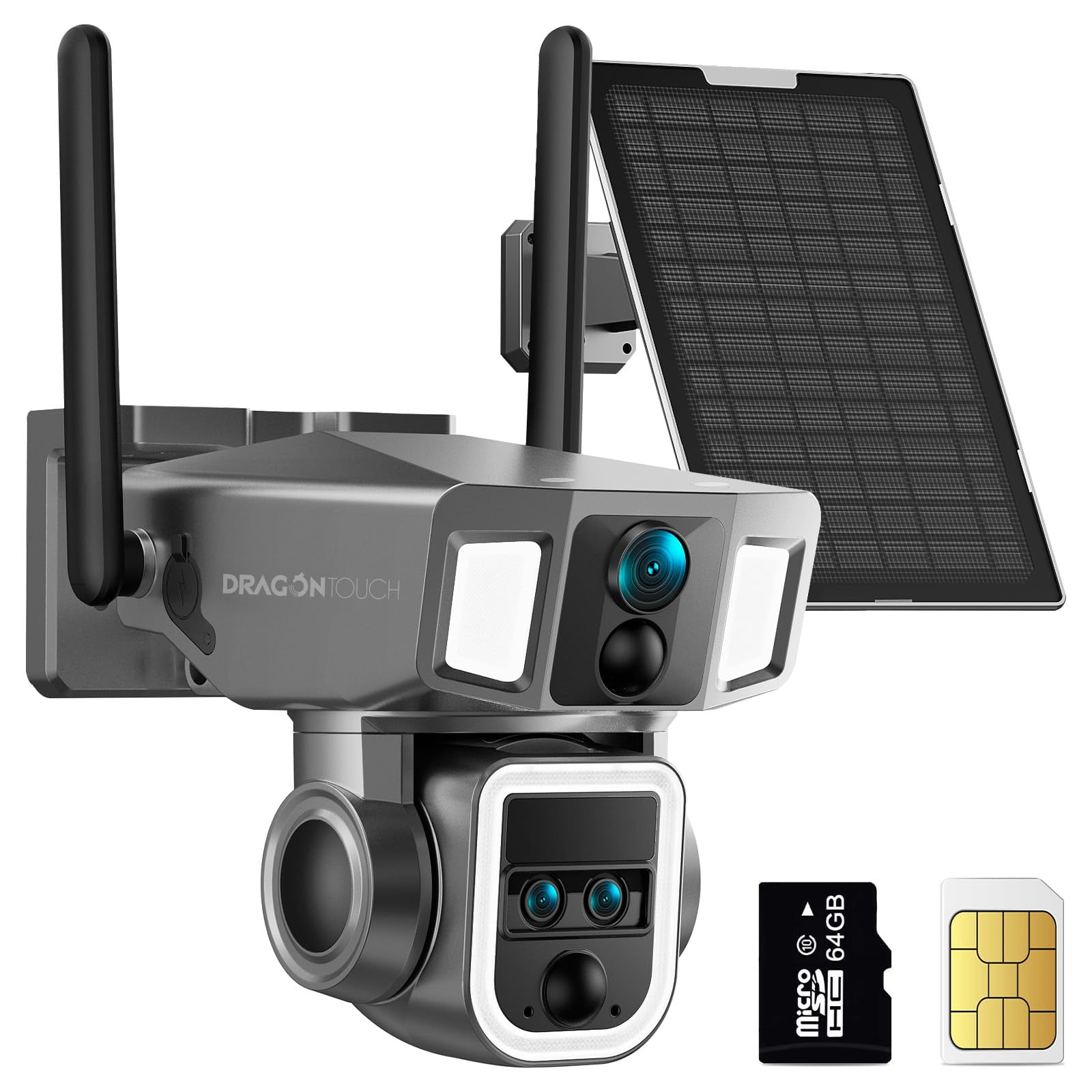 Cámara De Seguridad Dragon Touch 4g Lte 4k Zoom 10x Solar 12000 Mah