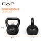 thumbnail image 5 of Set de kettlebells CAP Barbell de 10 lb, 15 lb y 20 lb con recubrimiento de vinilo, 5 of 9