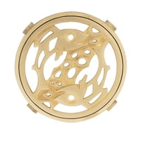 Rejilla Pileta Redonda 110Mm Bronce Acero Inoxidable Poli